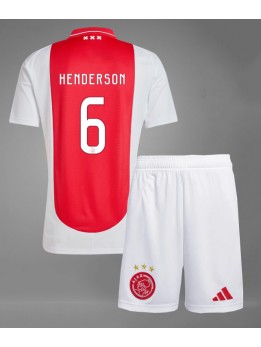 Billige Ajax Jordan Henderson #6 Hjemmedraktsett Barn 2024-25 Kortermet (+ Korte bukser)